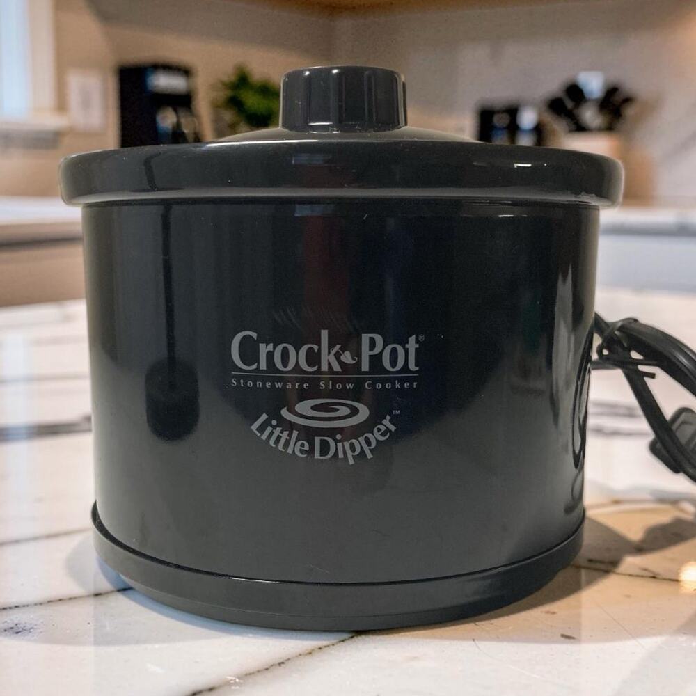 CROCK-POT Little Dipper Mini Slow Cooker Dip Pot Fondue 16 Oz. 5.5" With Recipes